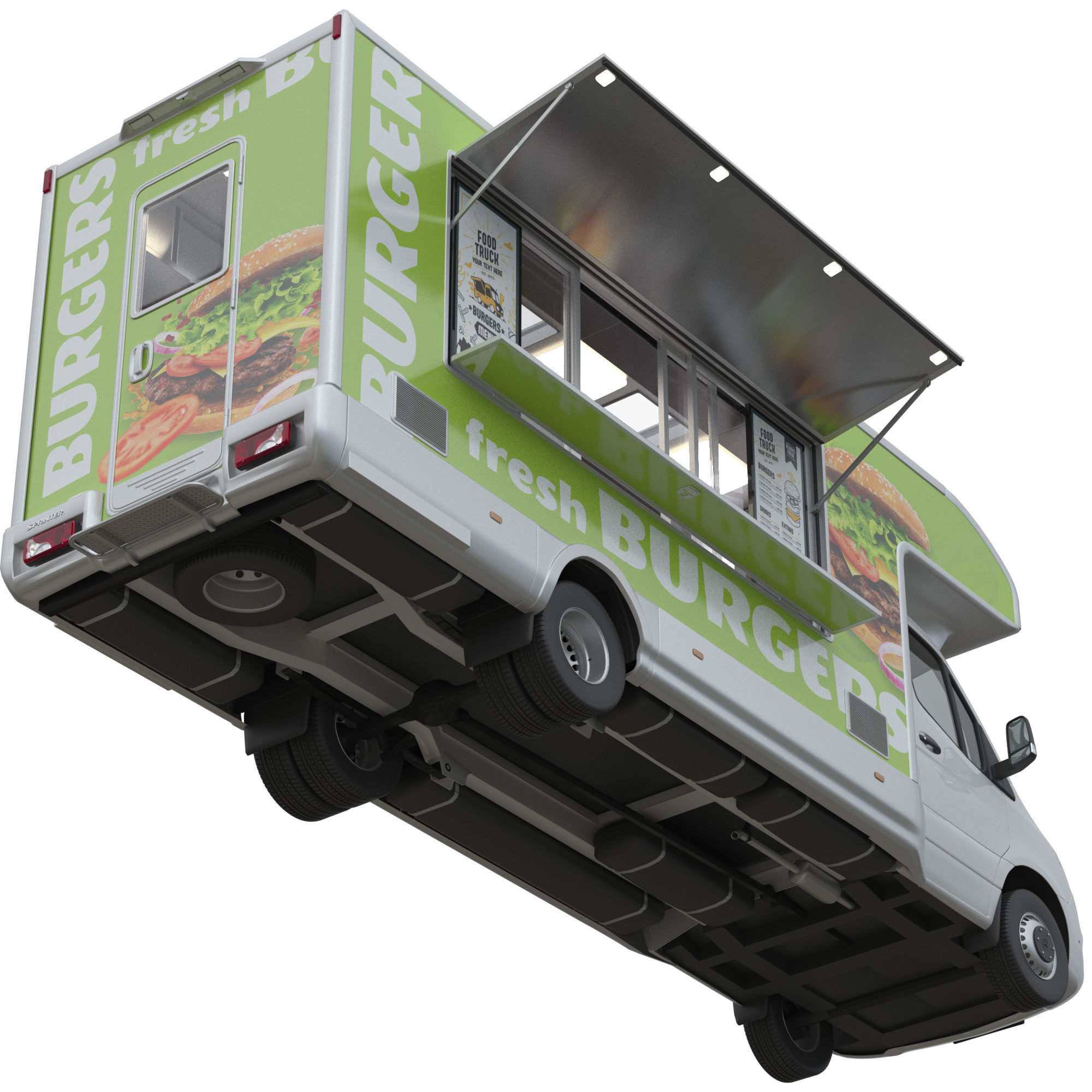 Food Truck Sprinter 3D model_4