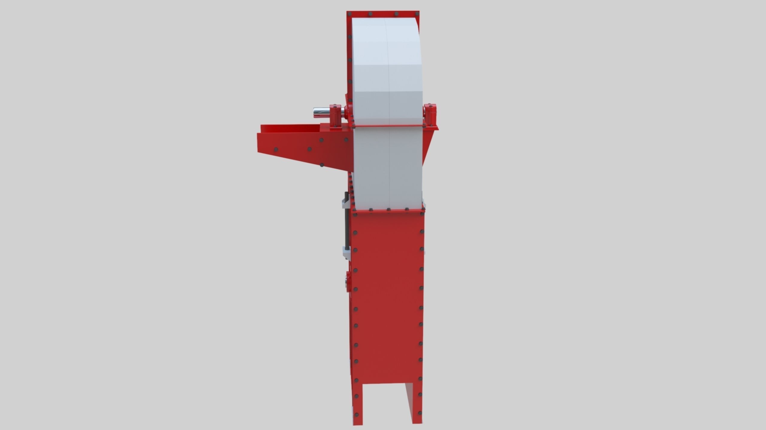 Bucket Elevator - Wheat Grain Flour Milling Machine Low-poly 3D model_24