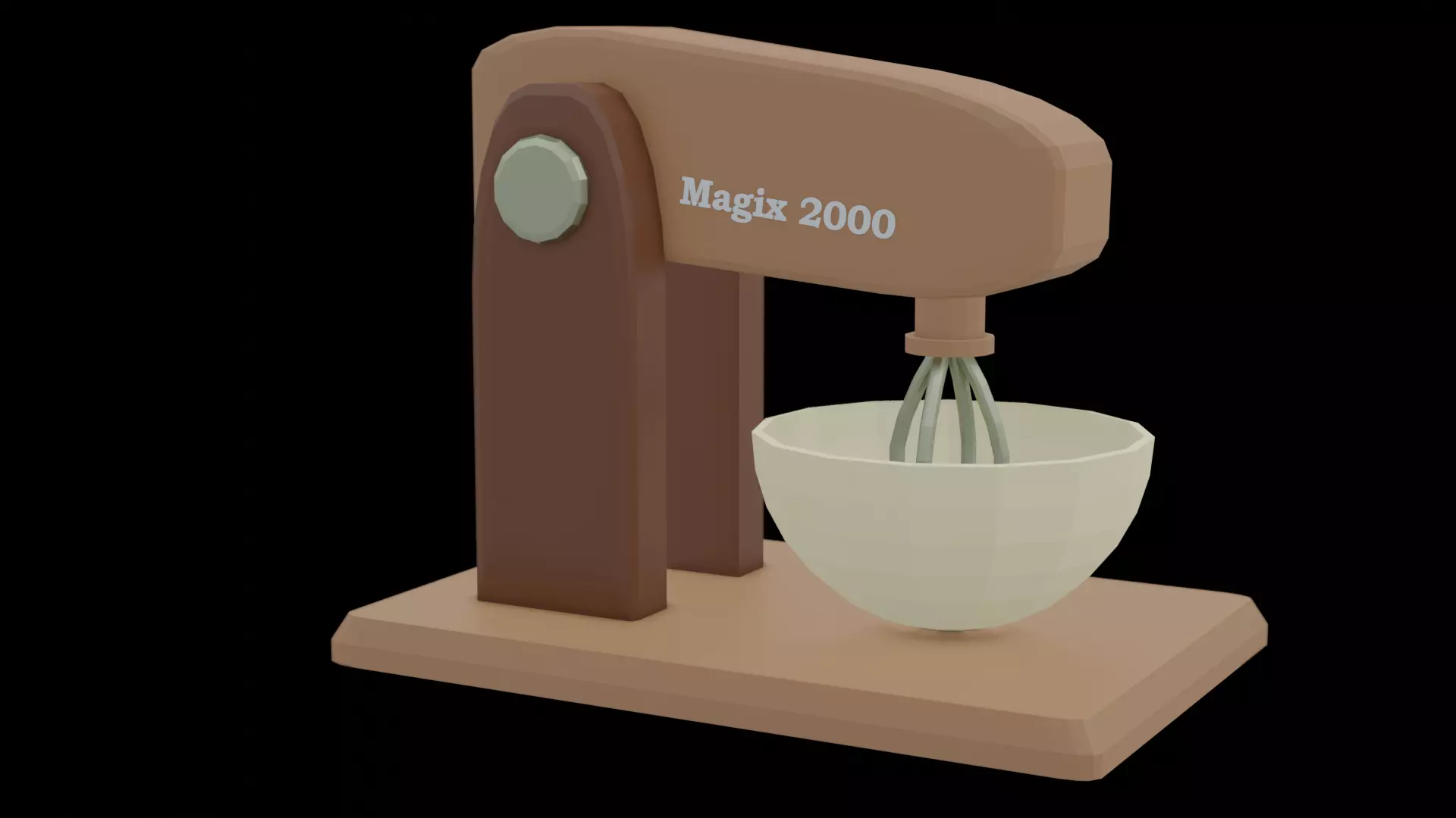 kitchen pack assets low poly 15 elements props Low-poly 3D model_0