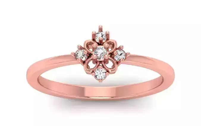 Women Engagement Band Ring 3dm STL OBJ FBX Renders Details