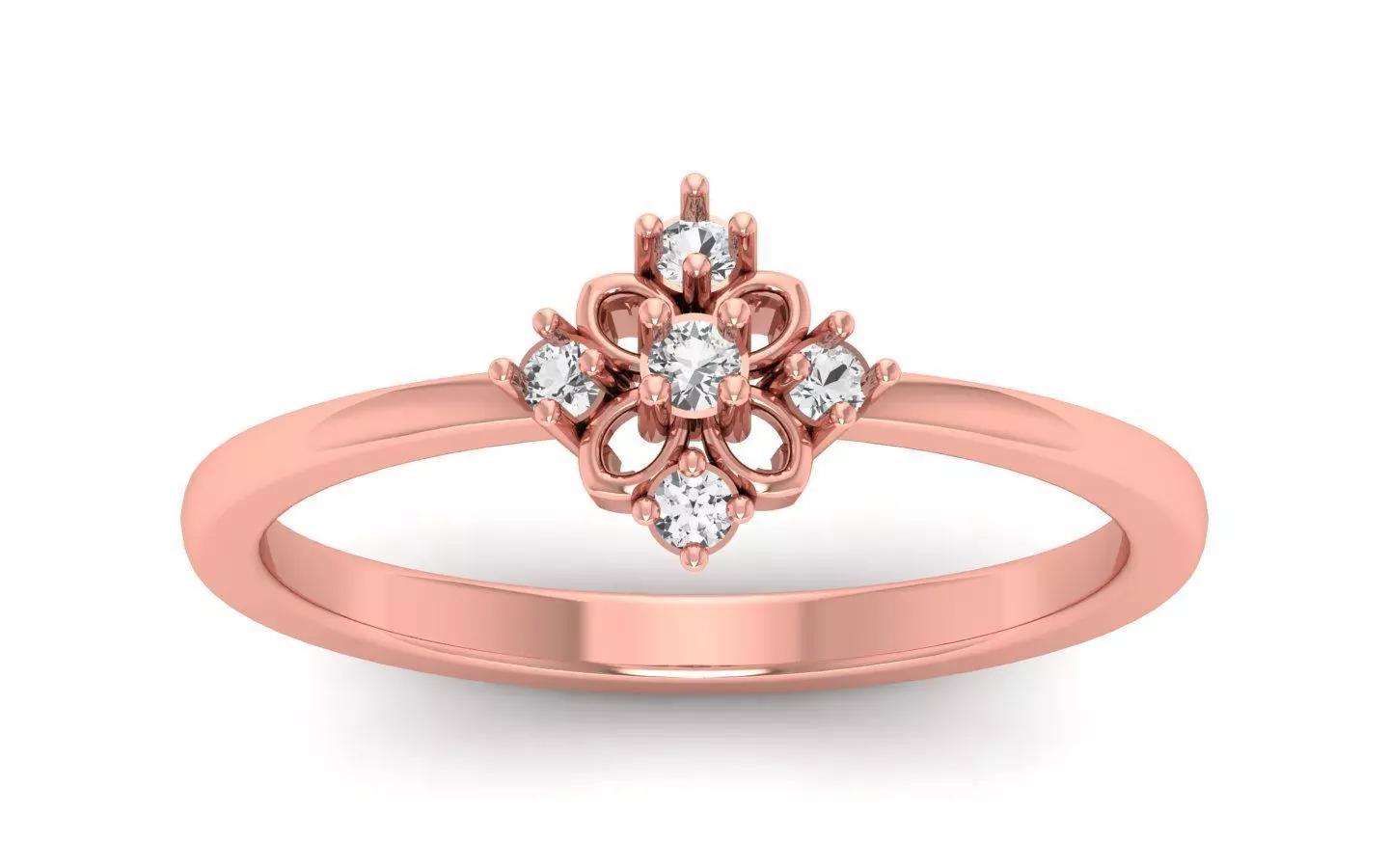 Women Engagement Band Ring 3dm STL OBJ FBX Renders Details 3D print model_0