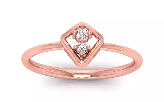 Women Engagement Band Ring 3dm STL OBJ FBX Renders Details