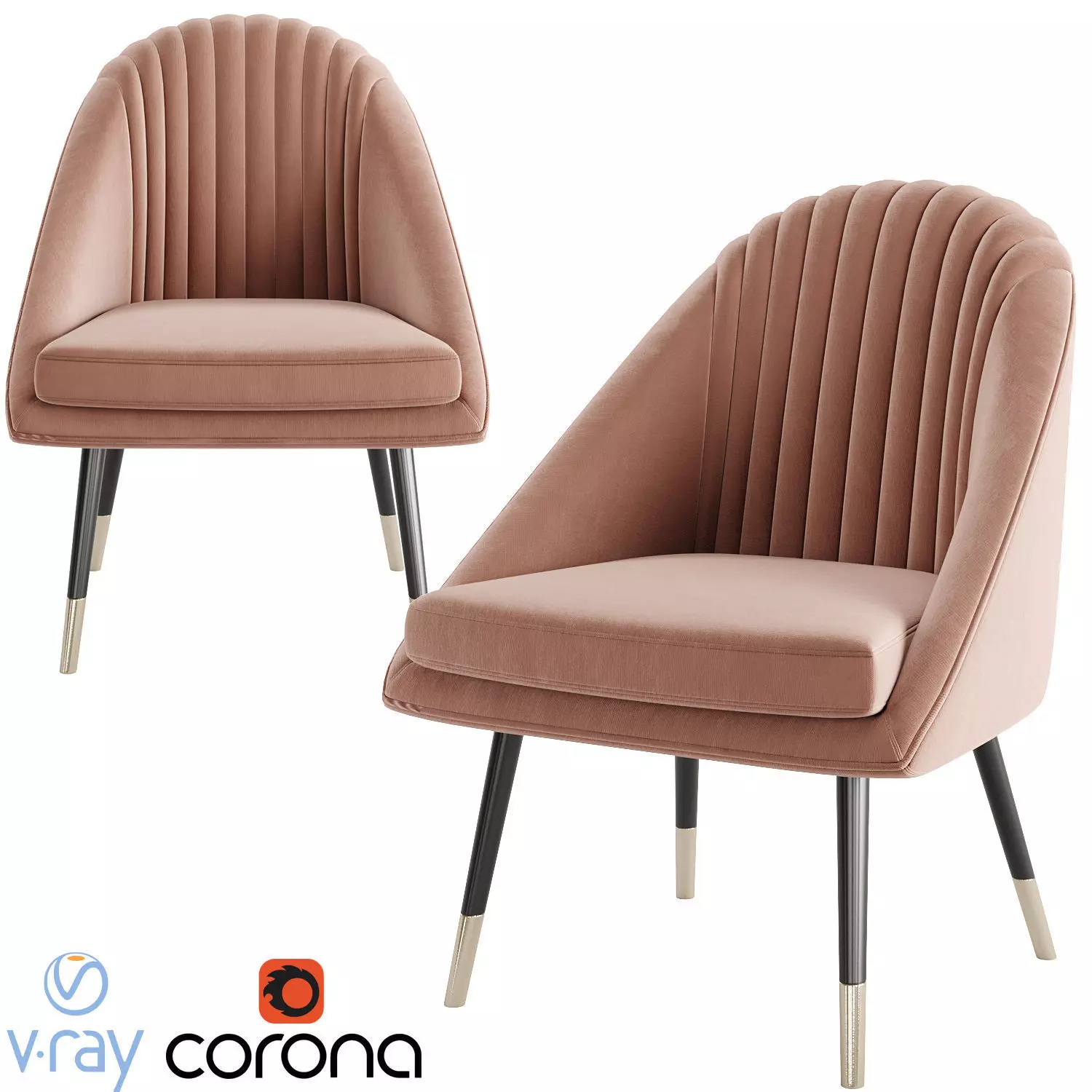 Cult Audrey Occasional Tub Lounge Low-poly 3D model