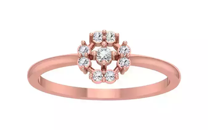 Women Engagement Band Ring 3dm STL OBJ FBX Renders Details