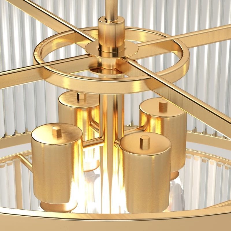 MODERN DOUBLE TIERED GEM PENDANT 3D model_3