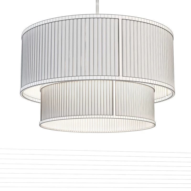 MODERN DOUBLE TIERED GEM PENDANT 3D model_6