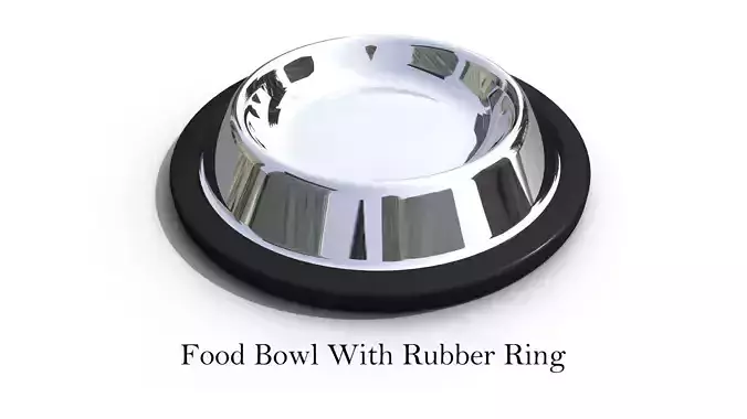 Food Bowl With Rubber Ring