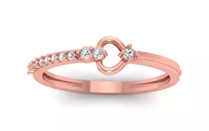 Solitaire Women Engagement Ring 3dm STL OBJ FBX Renders Details