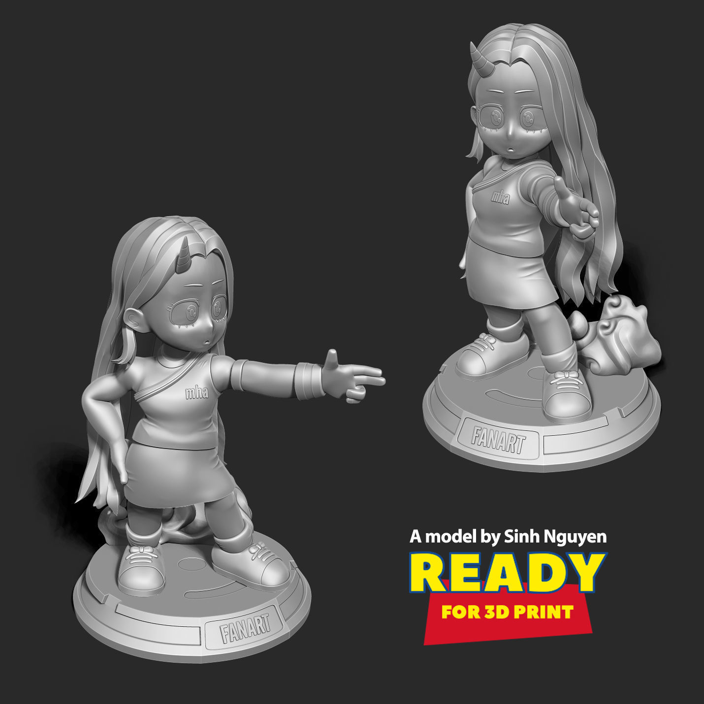 Eri chibi 3D print model_3