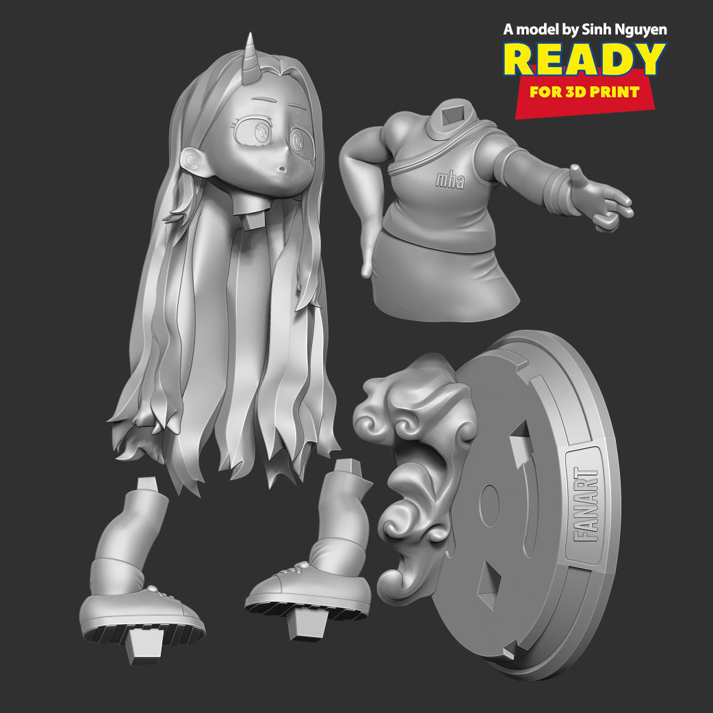 Eri chibi 3D print model_2