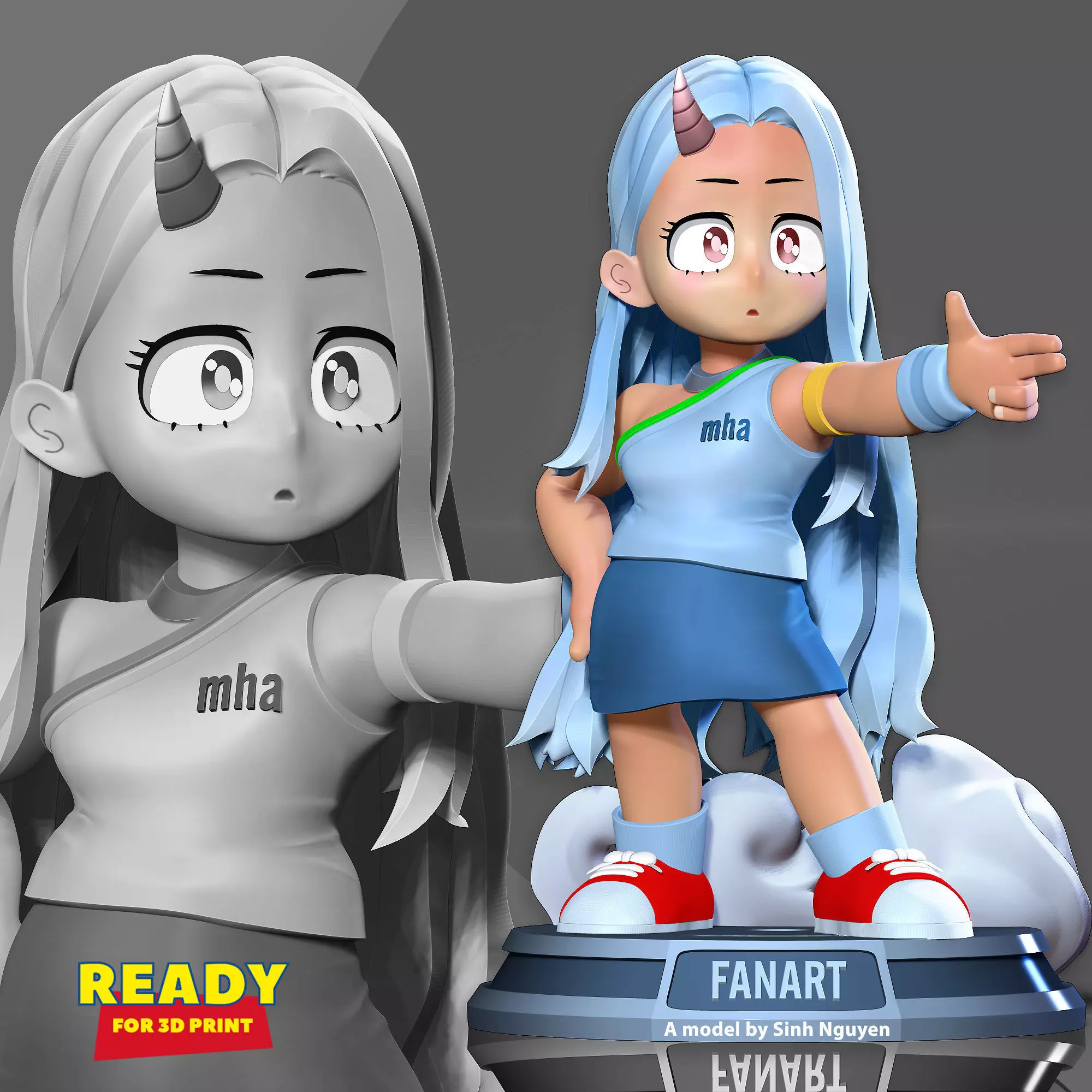 Eri chibi 3D print model_0