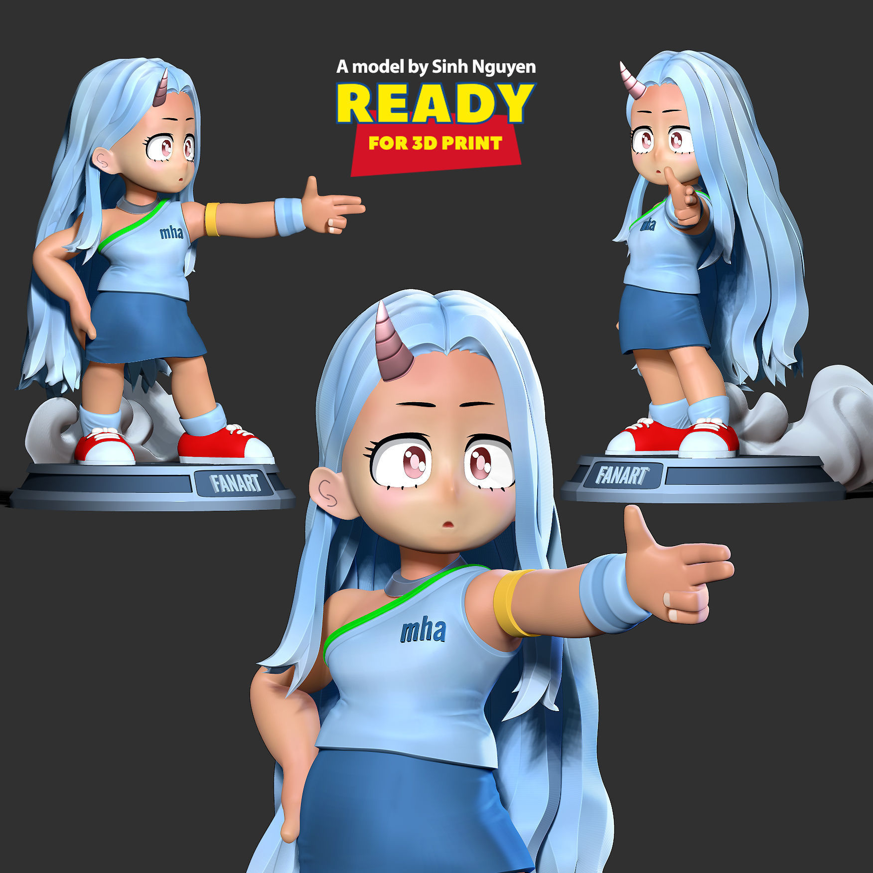Eri chibi 3D print model_1