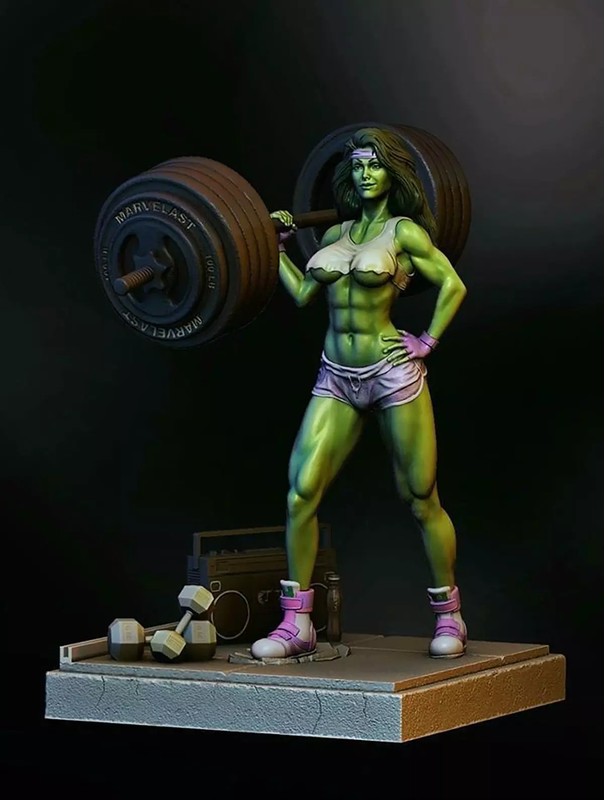 She Hulk Statues 3D Model Ready to Print 3D print model_0
