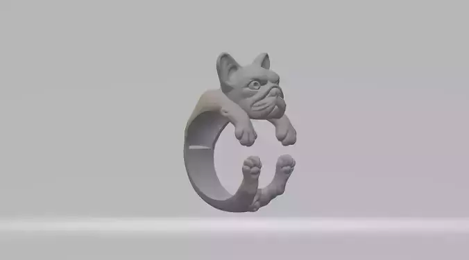 Pub Dog Ring 3D Model