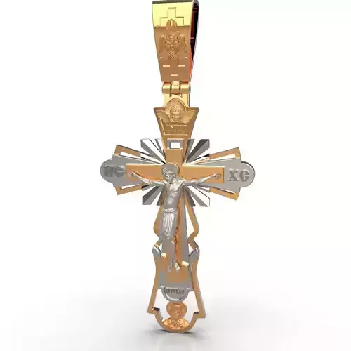 Orthodox cross 3D print model