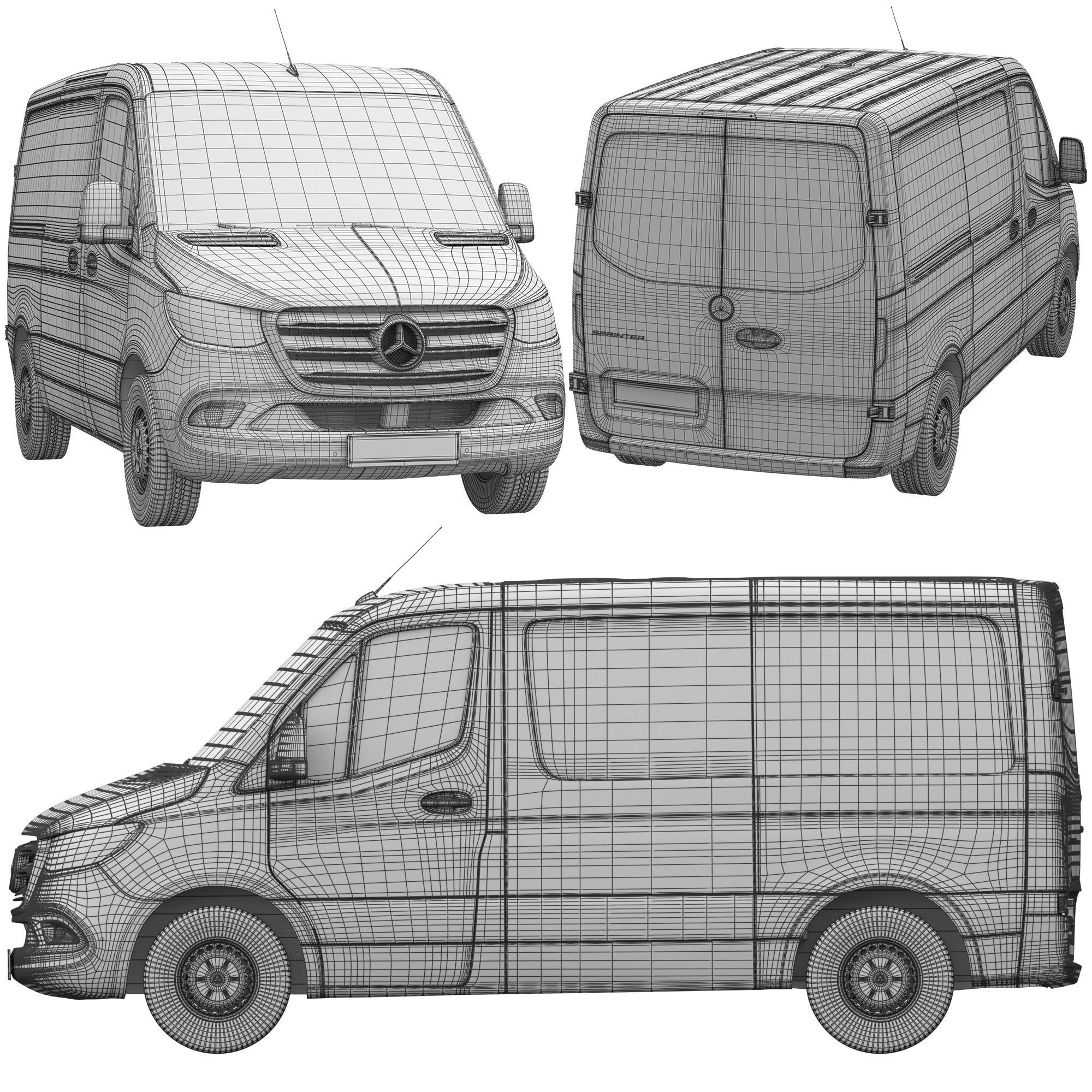 Mercedes-Benz Sprinter L1H1 3D model_22
