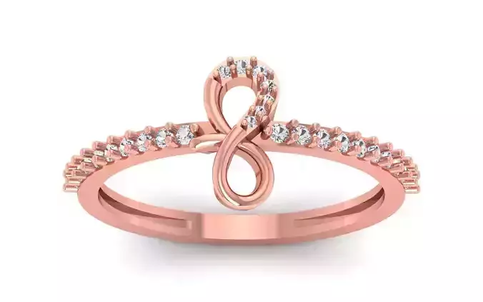 Solitaire Women Ring 3dm STL OBJ FBX Renders Details