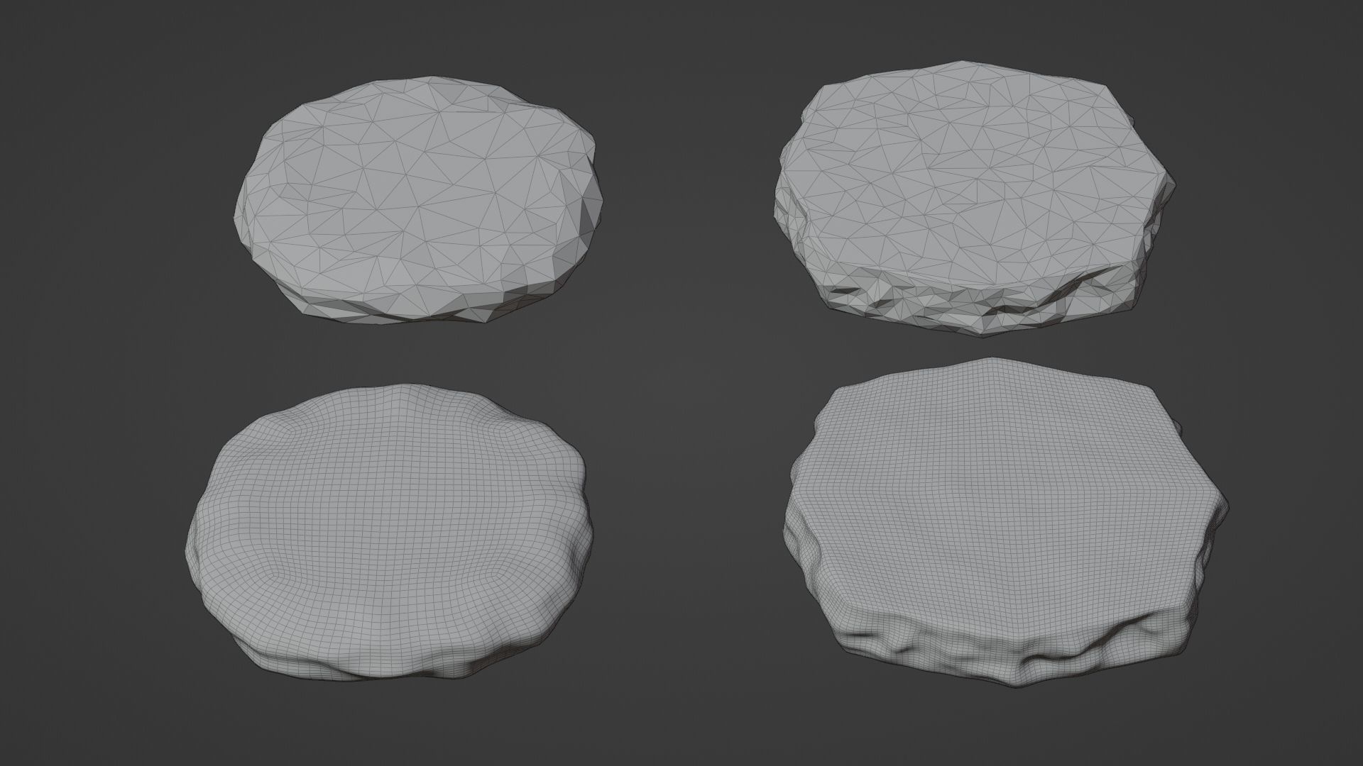 Rock Podium for Product Display 3D model_7