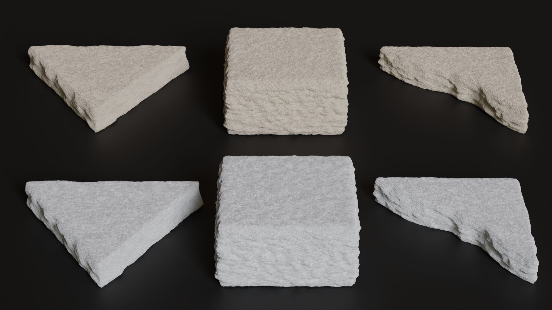 Rock Podium for Product Display 3D model_5