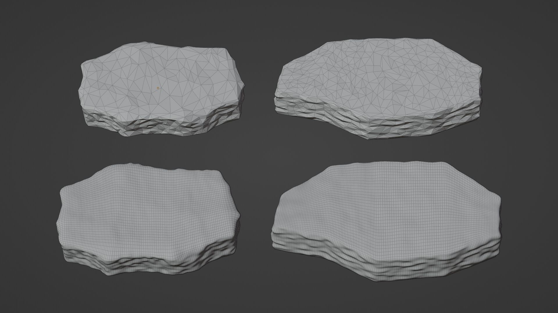 Rock Podium for Product Display 3D model_9