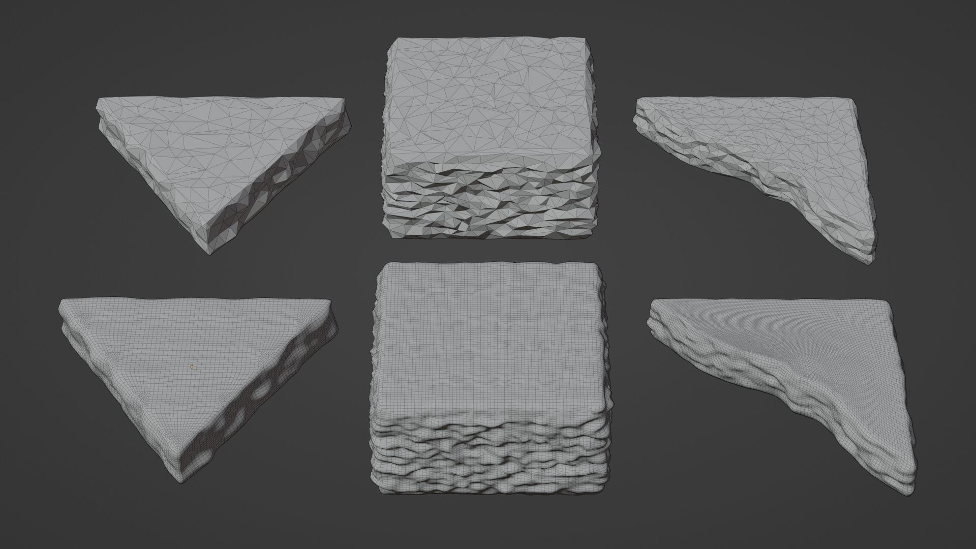 Rock Podium for Product Display 3D model_10