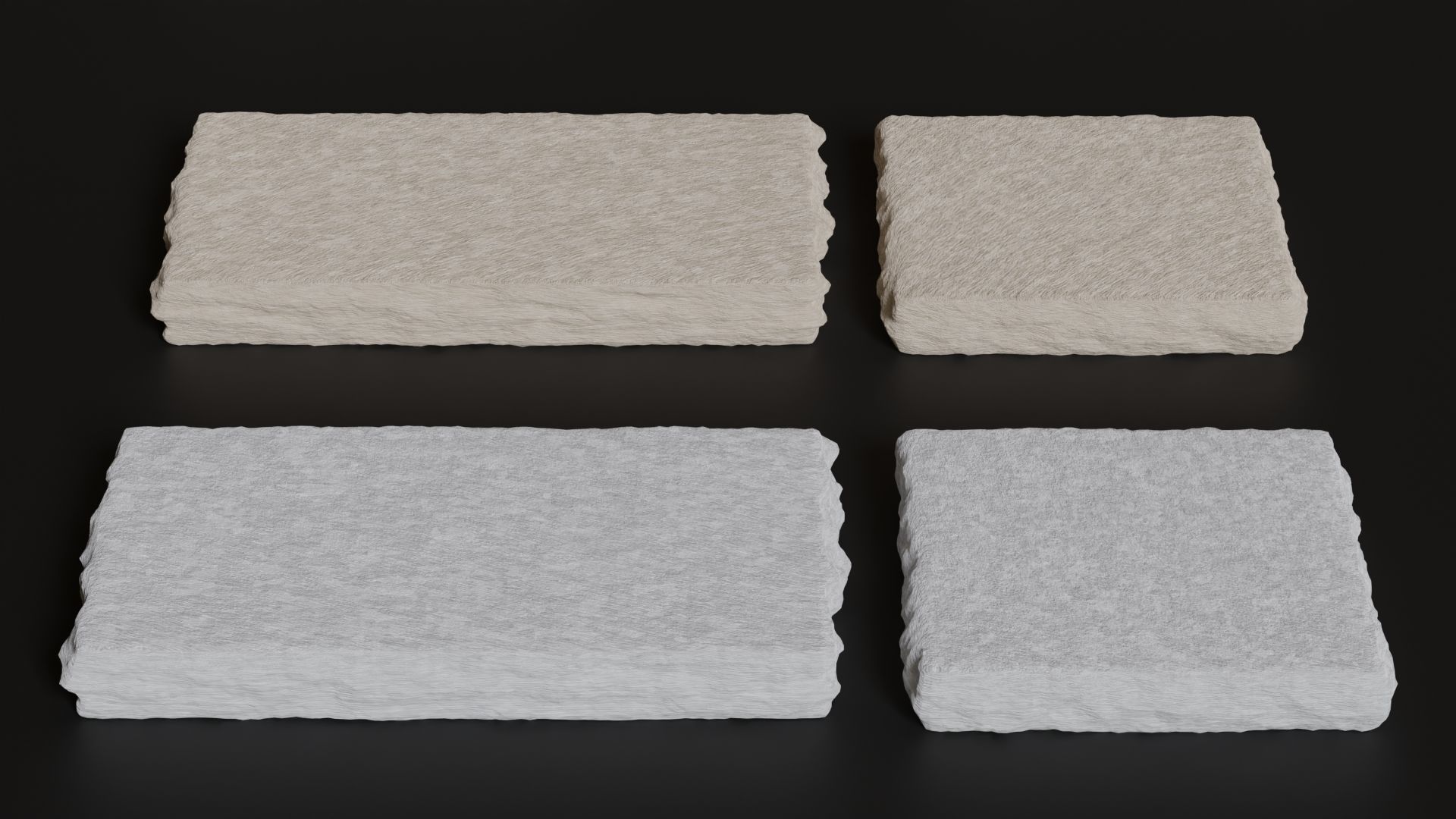 Rock Podium for Product Display 3D model_3