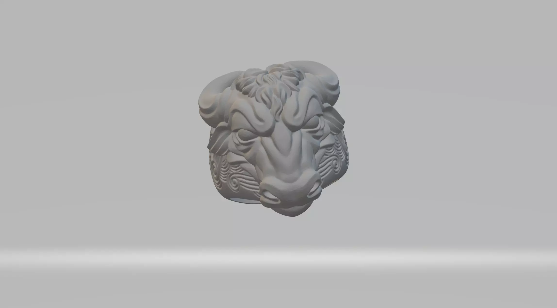 Cow Bull Ring 3D Model 3D print model_0