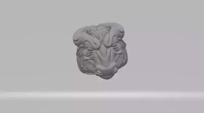 Cow Bull Ring 3D Model 3D print model