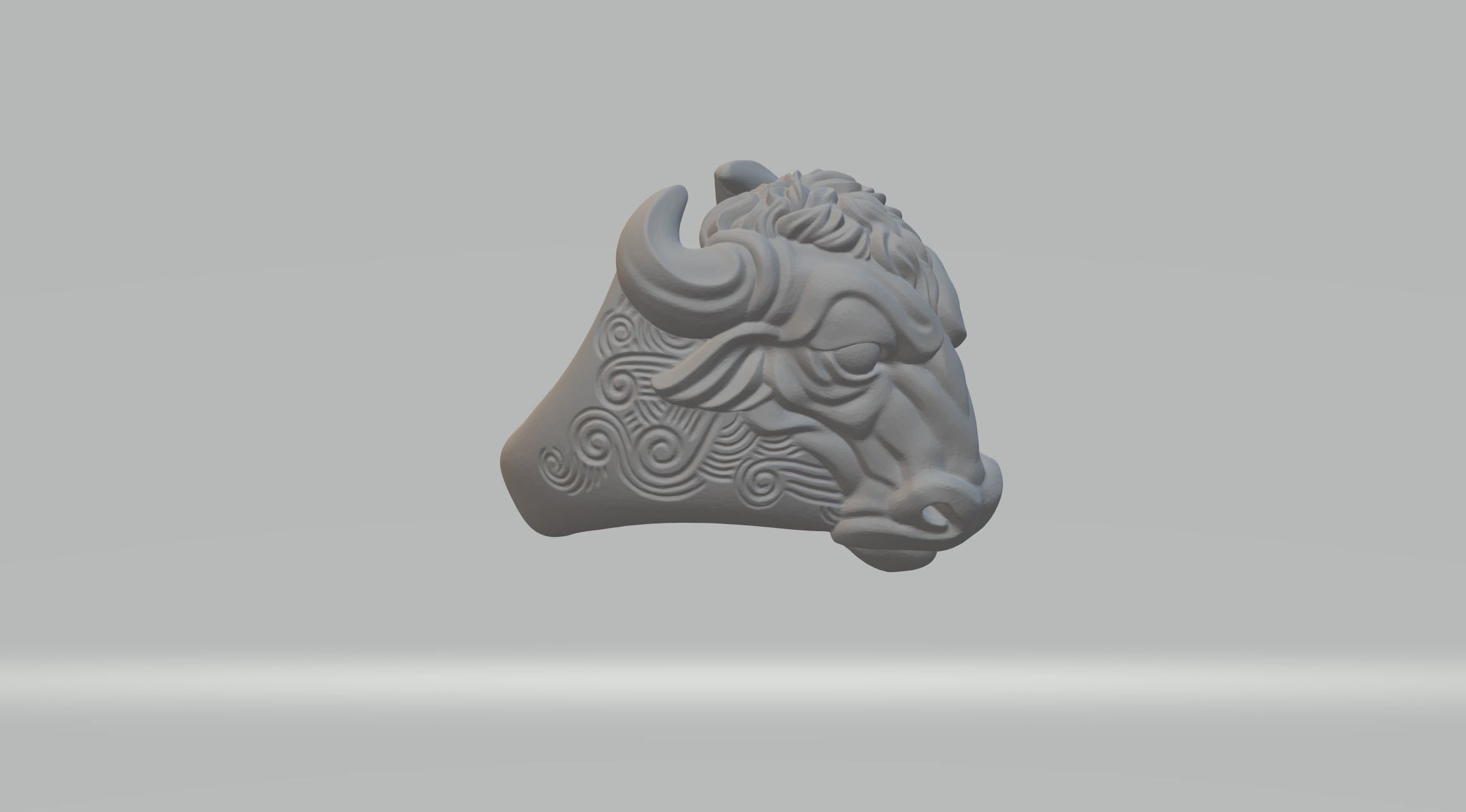 Cow Bull Ring 3D Model 3D print model_1