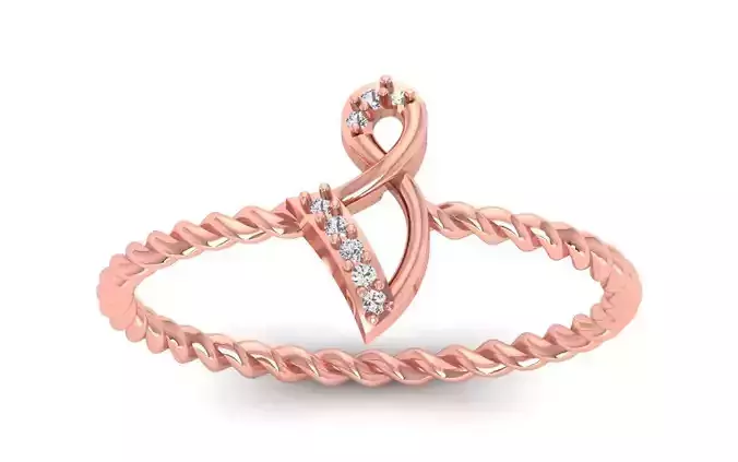 Solitaire Women Engagement Ring 3dm STL OBJ FBX Renders Details