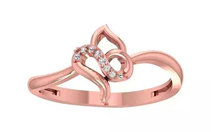 Solitaire Women Engagement Ring 3dm STL OBJ FBX Renders Details