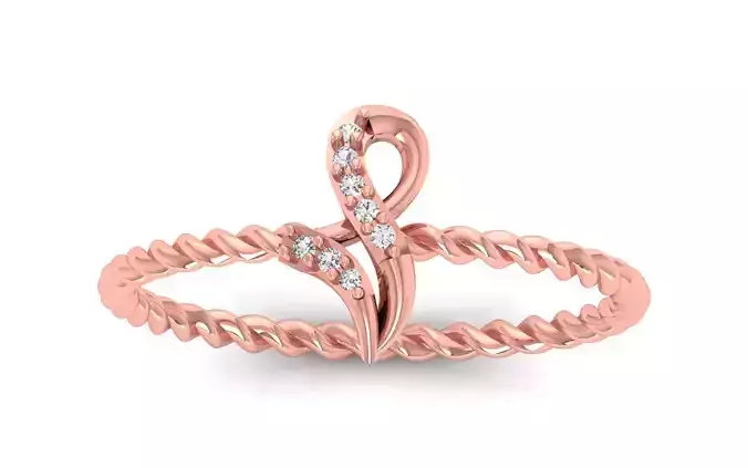 Solitaire Women Engagement Ring 3dm STL OBJ FBX Renders Details