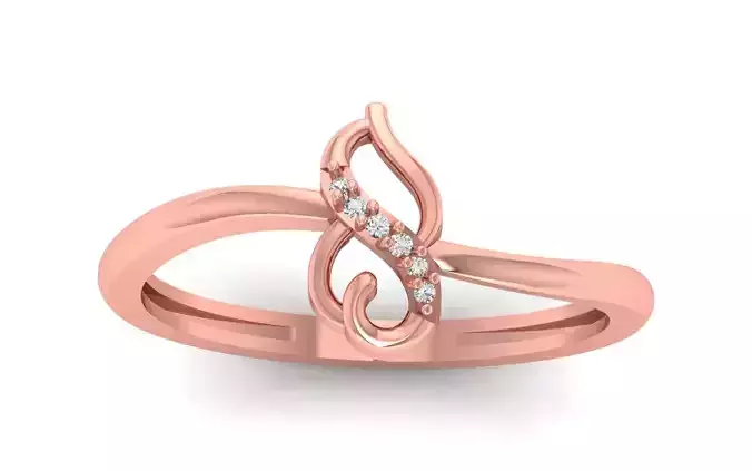 Solitaire Women Engagement Ring 3dm STL OBJ FBX Renders Details