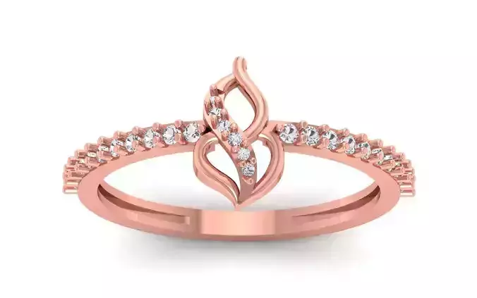 Solitaire Women Engagement Ring 3dm STL OBJ FBX Renders Details 3D print model