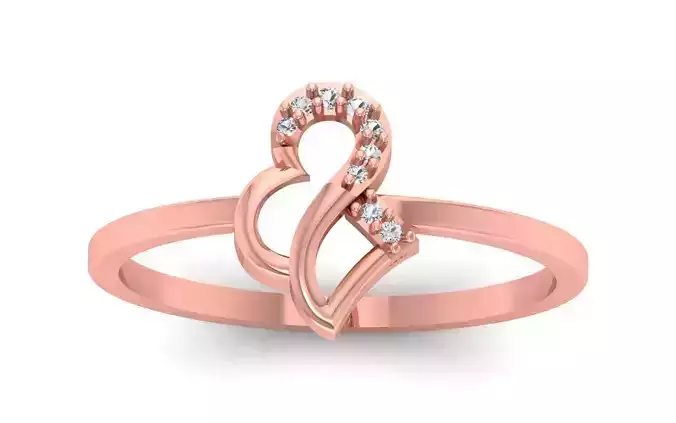 Solitaire Women Engagement Ring 3dm STL OBJ FBX Renders Details