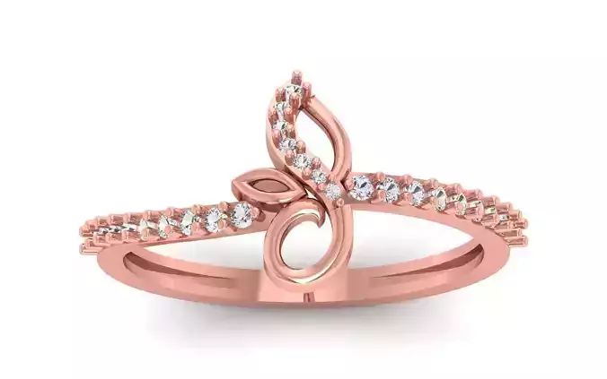 Solitaire Women Engagement Ring 3dm STL OBJ FBX Renders Details