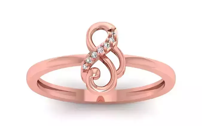 Solitaire Women Ring 3dm STL OBJ FBX Renders Details