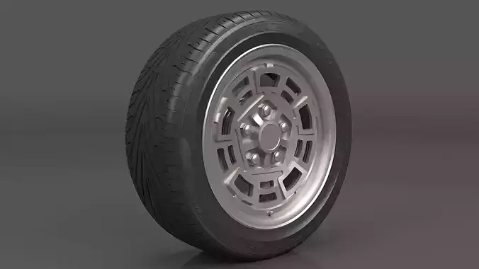 Realistic Wheel Tire 6