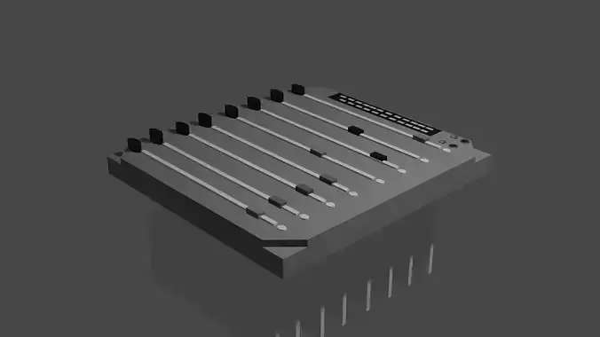 3d radio mixer model