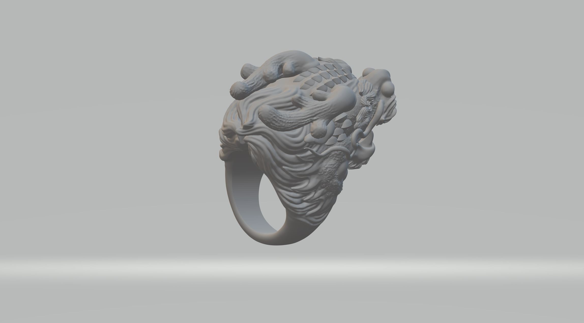 Dragon Ring 3D Model 3D print model_2