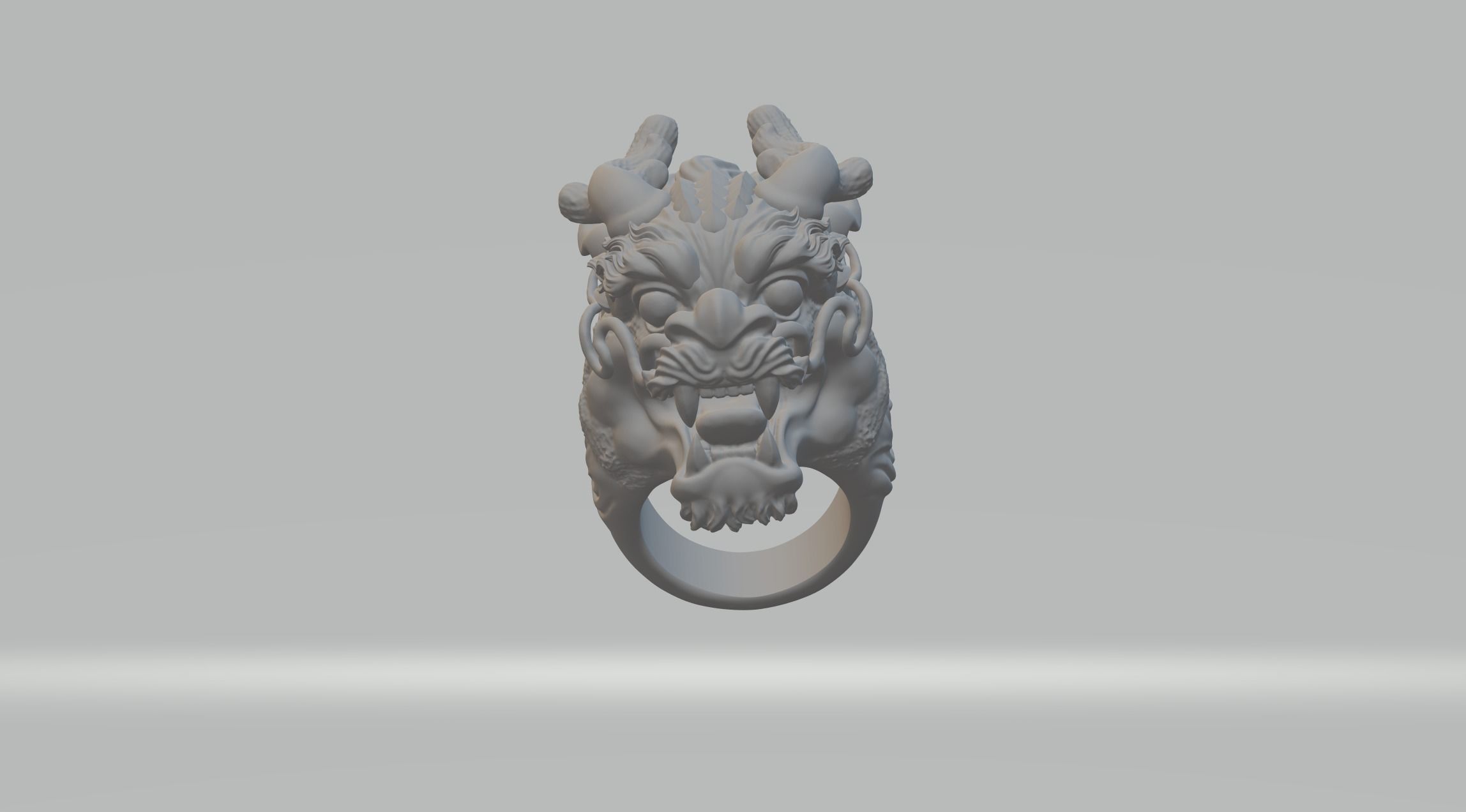 Dragon Ring 3D Model 3D print model_3