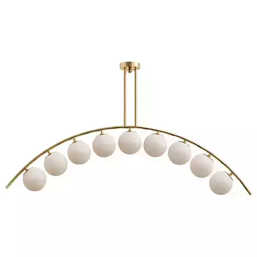 Ceiling lamp arc and balls