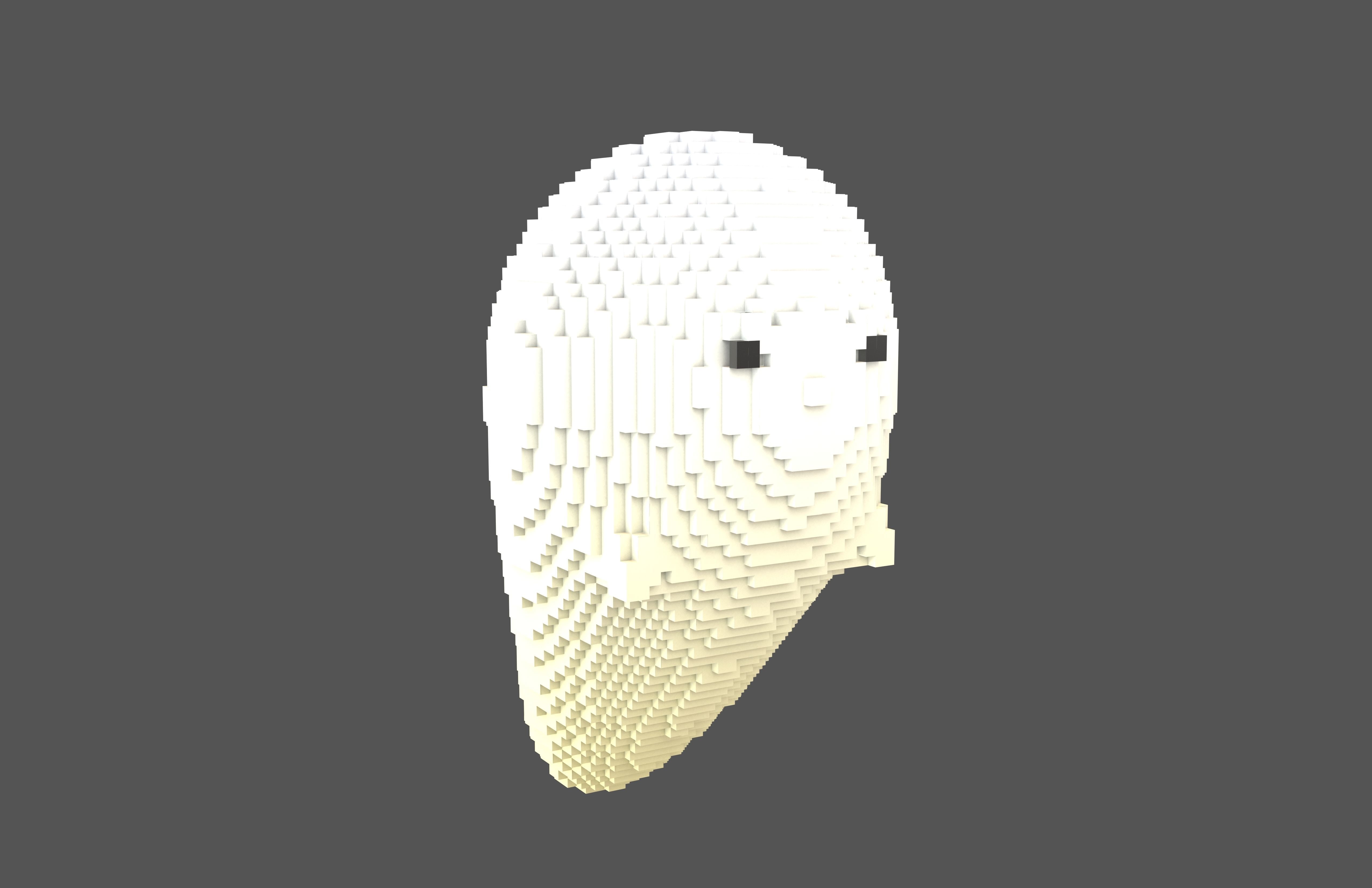 Voxel Soul Character v1 005 Low-poly 3D model_1