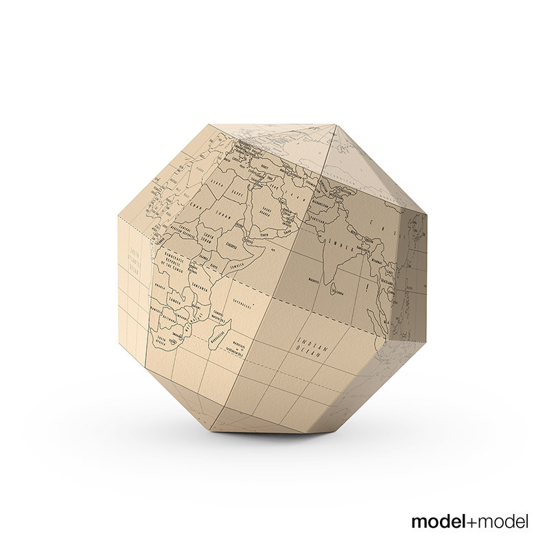 Geografia Paper globe Free 3D model_0