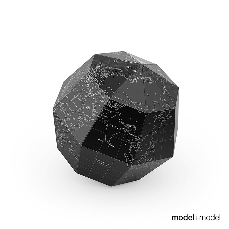 Geografia Paper globe Free 3D model_2