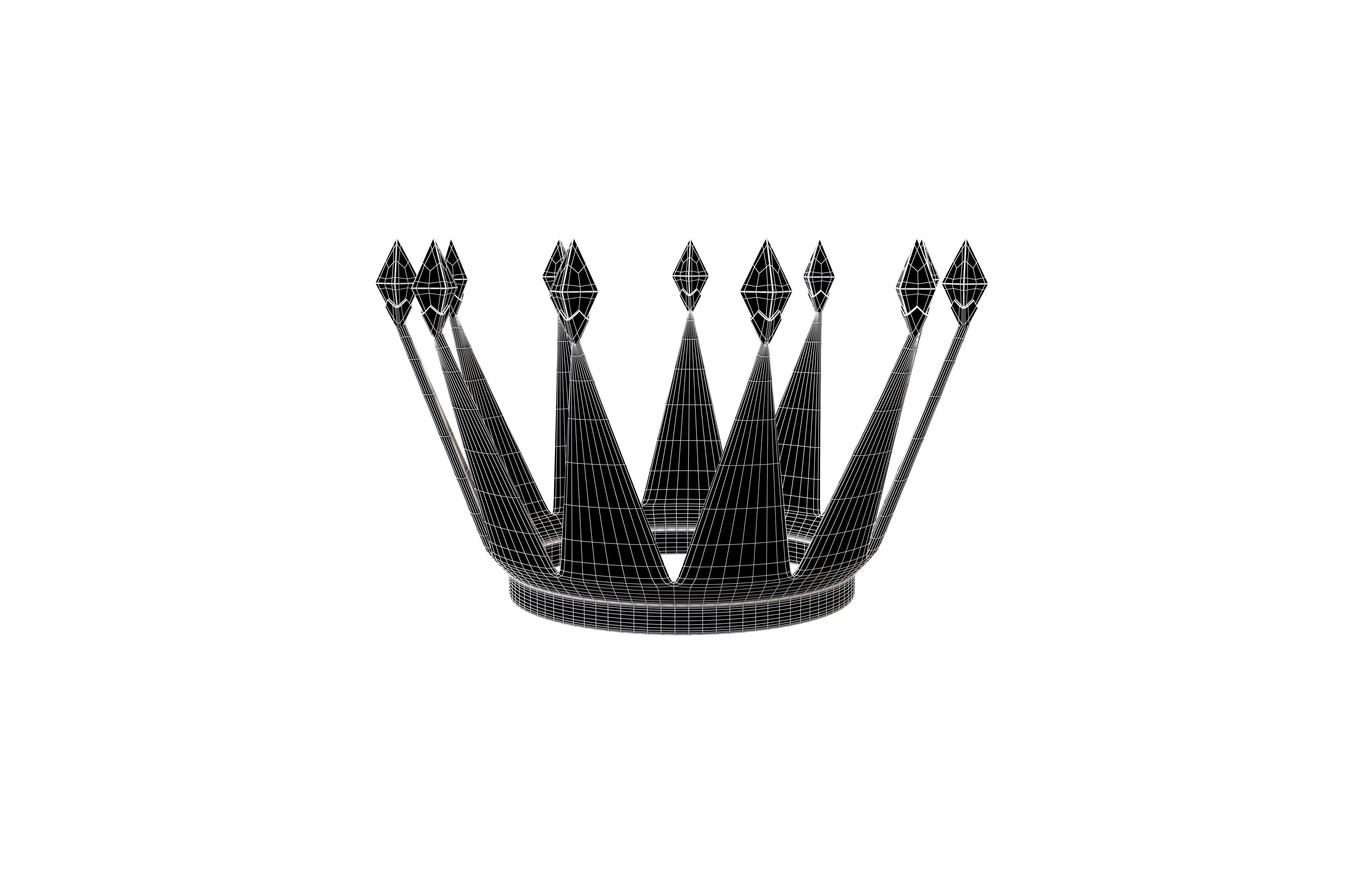 Crown v5 001 Low-poly 3D model_6