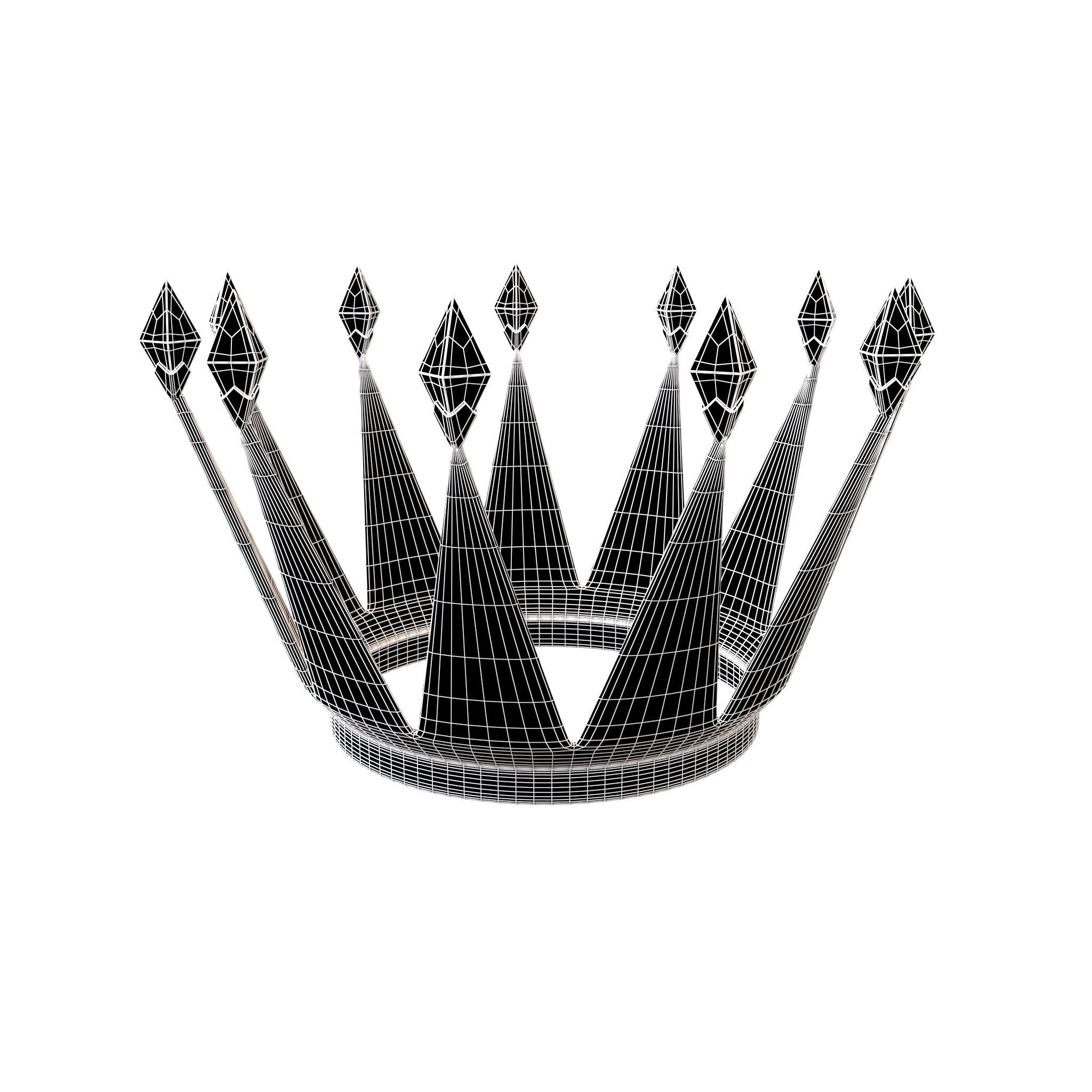 Crown v5 001 Low-poly 3D model_5