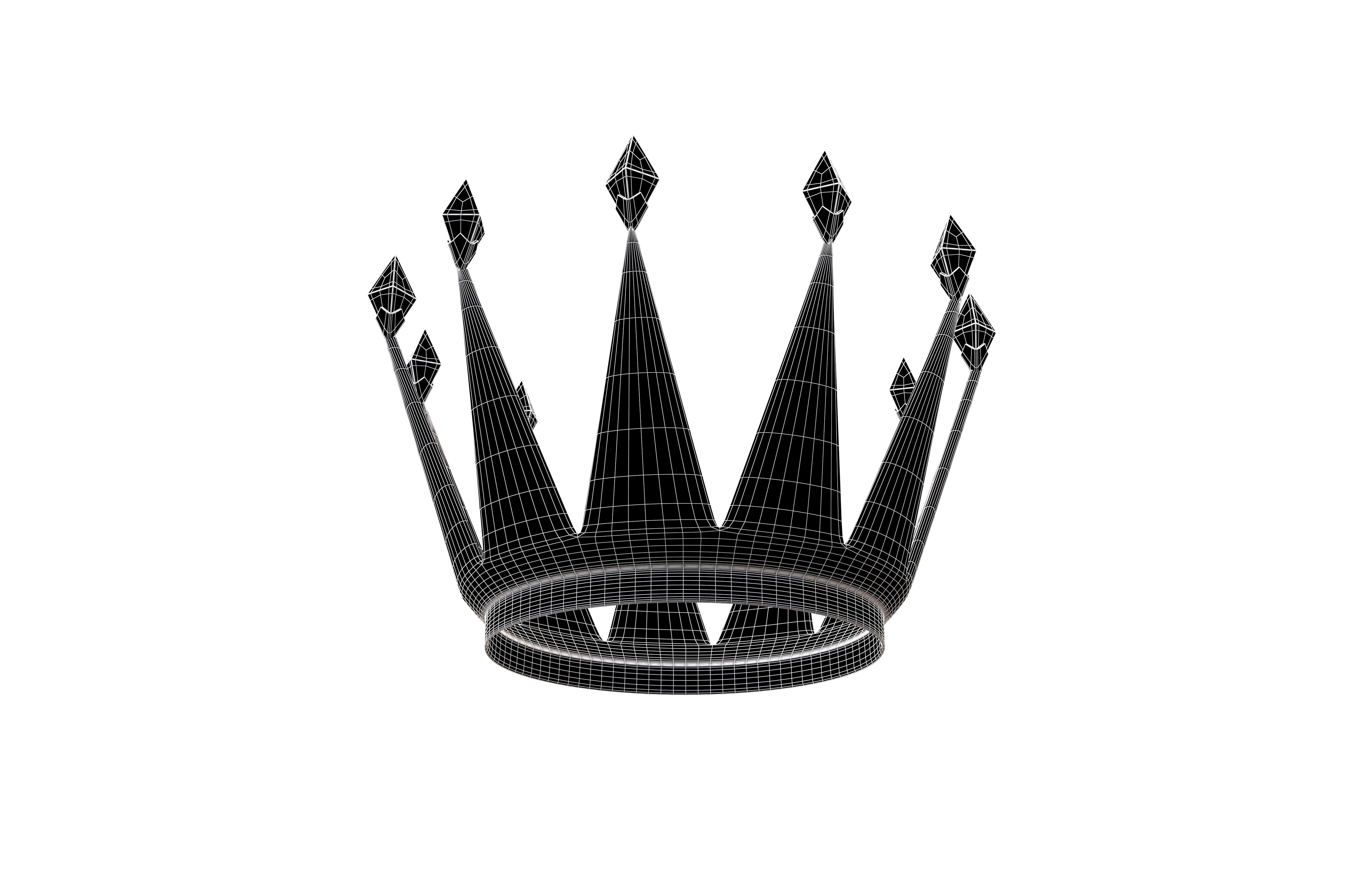 Crown v5 001 Low-poly 3D model_7