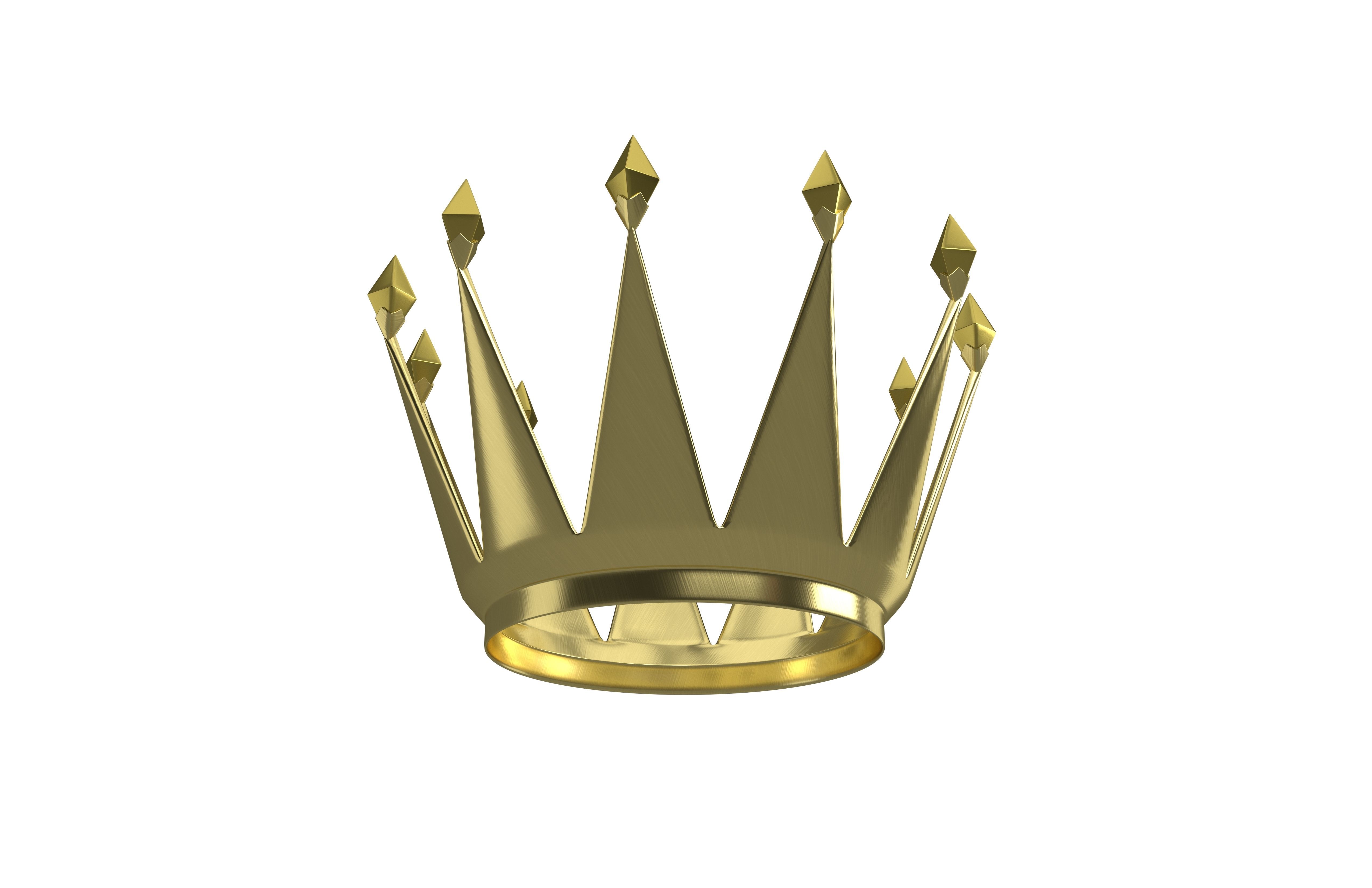 Crown v5 001 Low-poly 3D model_1
