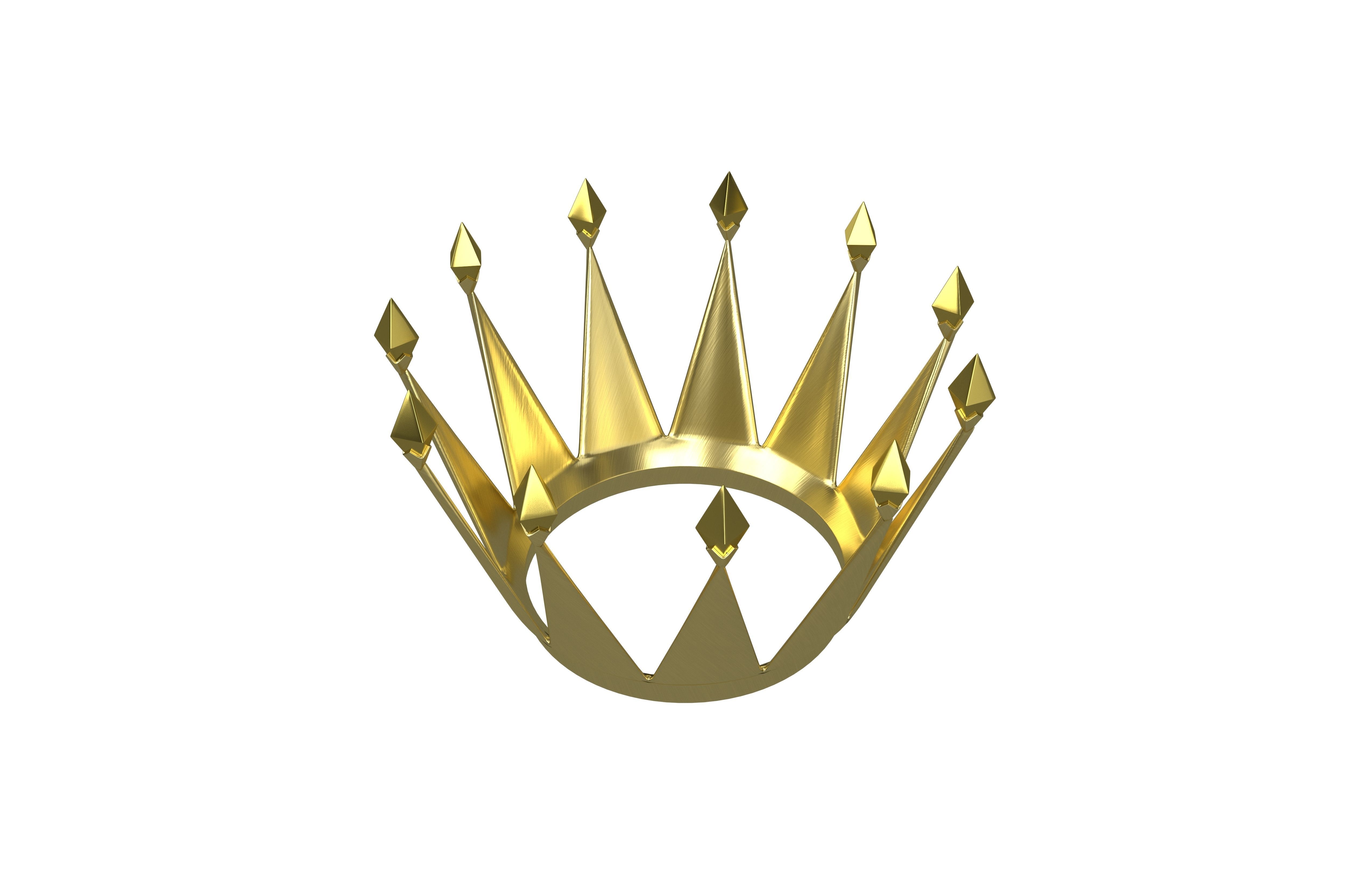Crown v5 001 Low-poly 3D model_3